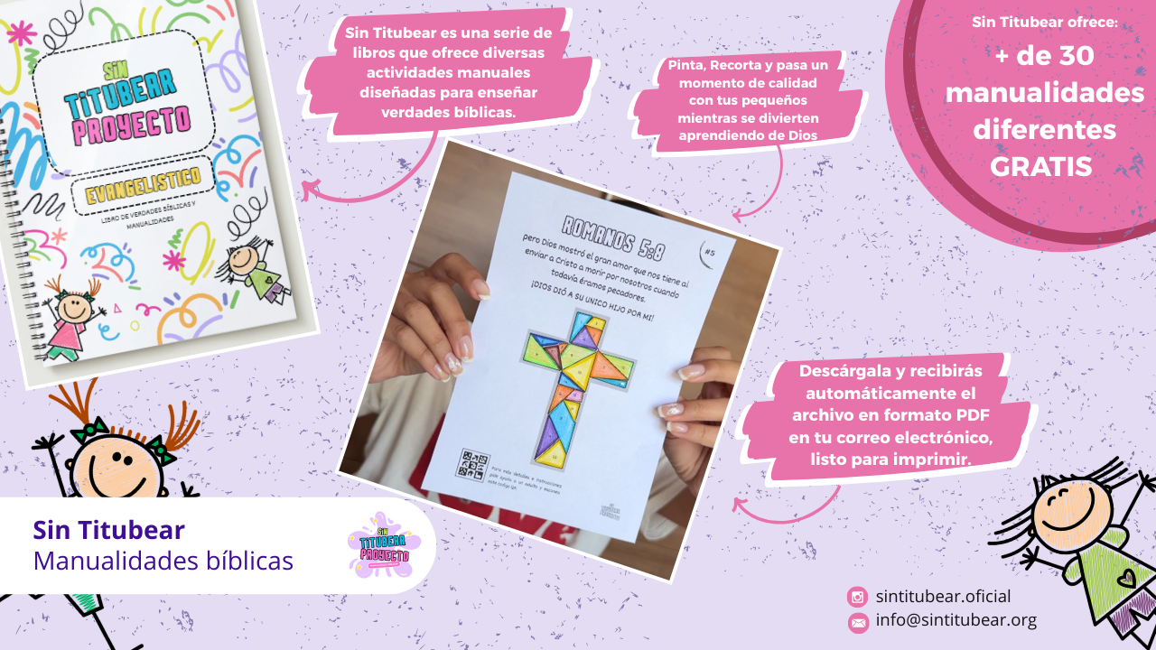 Manualidades Bíblicas para Niños – Romanos 5:8 (PDF Gratis)