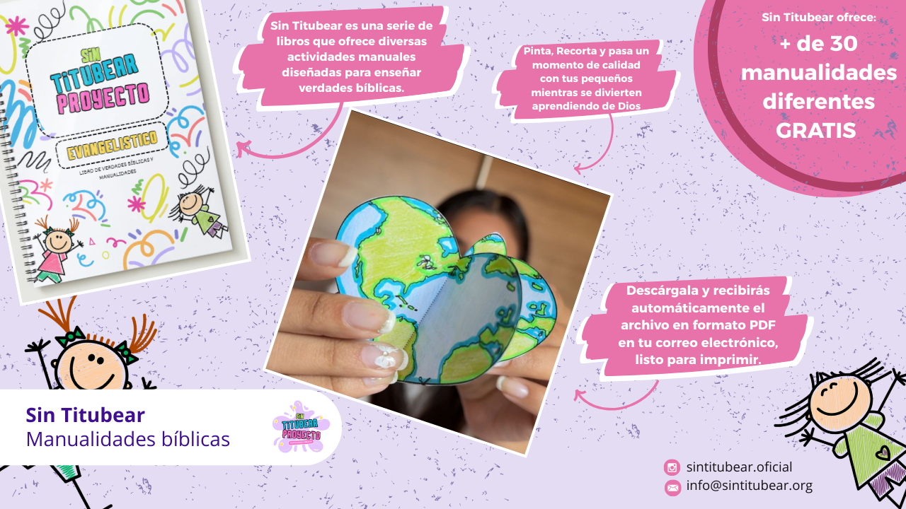 Manualidades Bíblicas para Niños – Juan 3:16 (PDF Gratis)