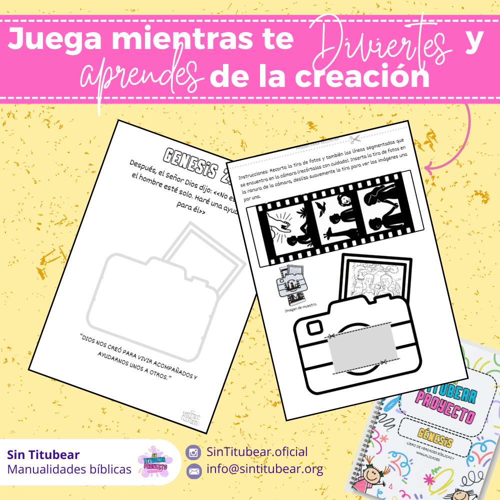 Génesis 2:18 - Manualidad Bíblica para niños (PDF Gratis) - Image 2