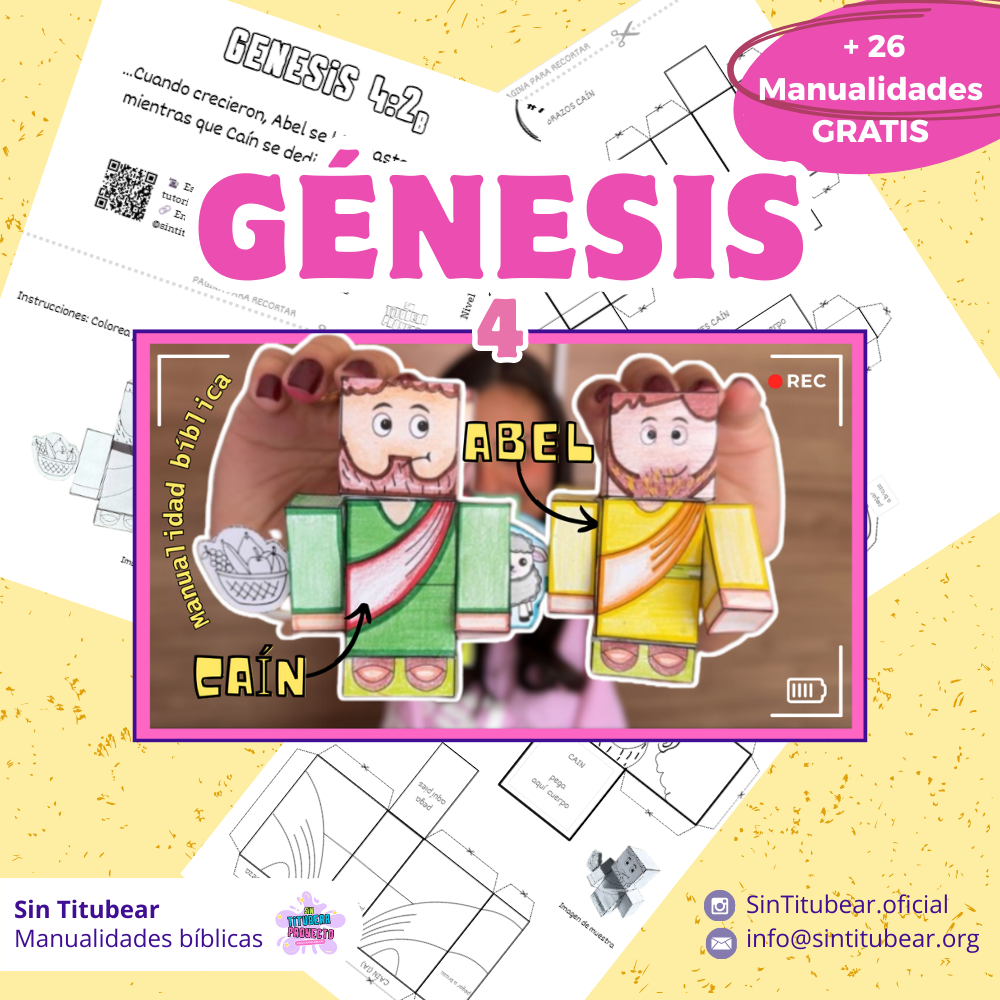 Génesis 4 – Manualidad Bíblica para niños (PDF Gratis)