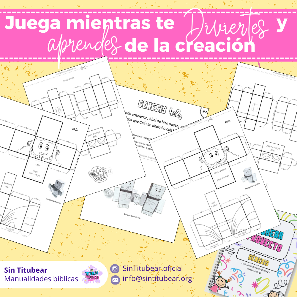Génesis 4 – Manualidad Bíblica para niños (PDF Gratis) - Image 2