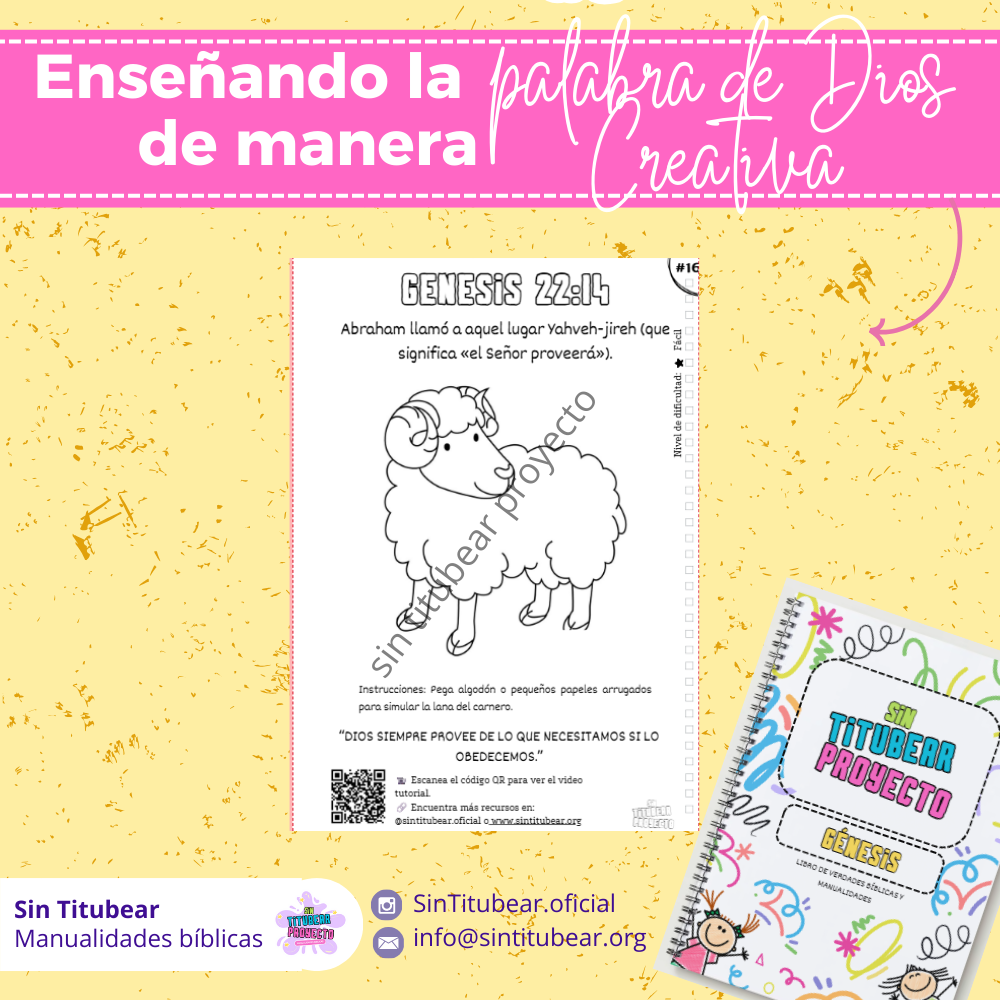 Génesis 22 - Manualidades Bíblicas para Niños (PDF Gratis) - Image 2