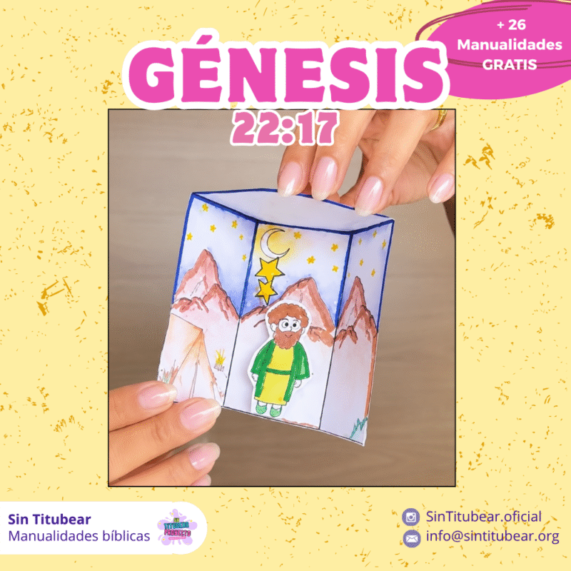 Génesis 22:17– Manualidad Bíblica para niños (PDF Gratis)