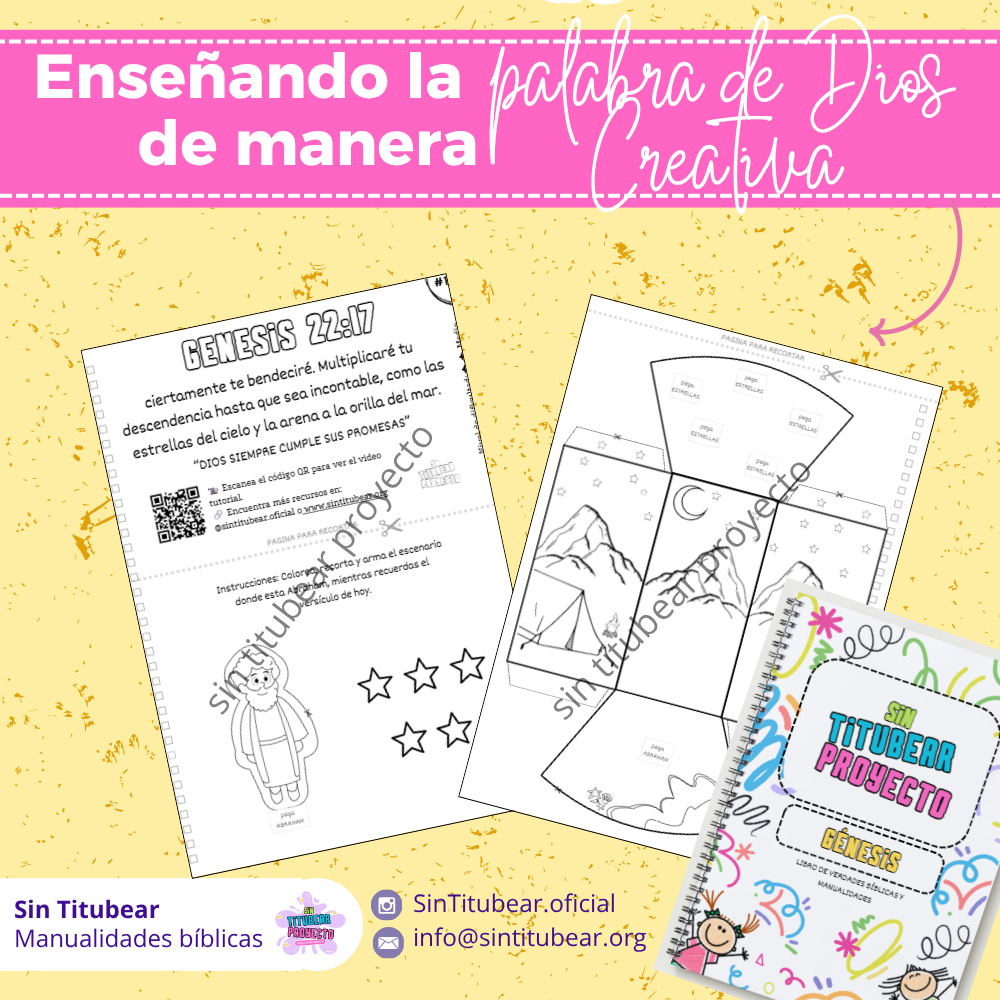 Génesis 22:17– Manualidad Bíblica para niños (PDF Gratis) - Image 2